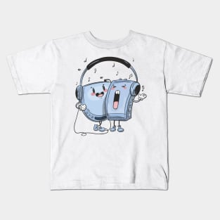 Discman And Walkman Kids T-Shirt